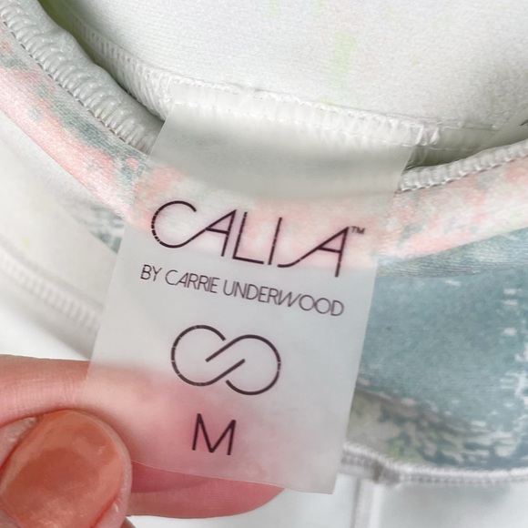 Calia Women's High Waist Essential 7/8 Legging Size Medium Tie Dye Lemon Ice - Picture 8 of 13